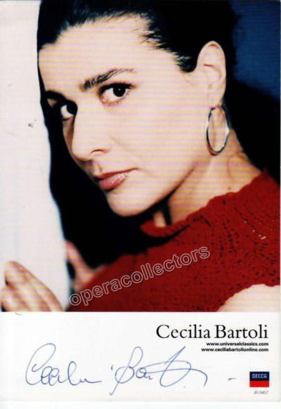 Bartoli, Cecilia - Signed promo photo