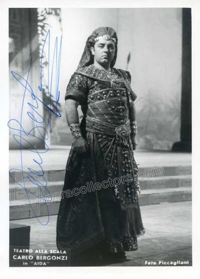 Bergonzi, Carlo - Signed photo in Aida