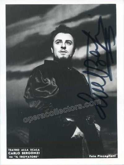 Bergonzi, Carlo - Signed photo in Il Trovatore