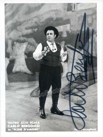 Bergonzi, Carlo - Signed photo in L'Elisir