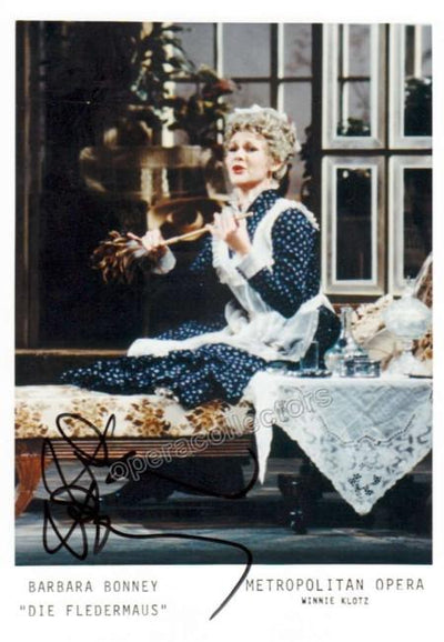 Bonney, Barbara - Signed Photo in Die Fliedermaus