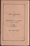 Busoni, Ferruccio - Program Lot 1912-1914