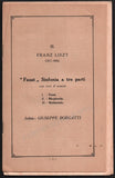 Busoni, Ferruccio - Program Lot 1912-1914