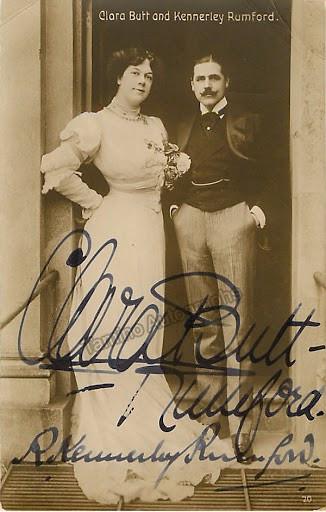 Butt, Clara - Rumford, Kennerley - Double Signed Photo Postcard