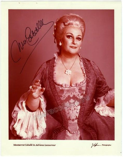 Caballe, Montserrat - Signed photo as Adriana Lecouvreur