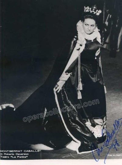 Caballe, Montserrat - Signed Photo in Roberto Devereux