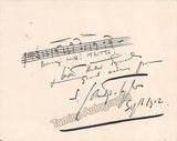 Coleridge-Taylor, Samuel - Autograph Music Quote Signed 1902