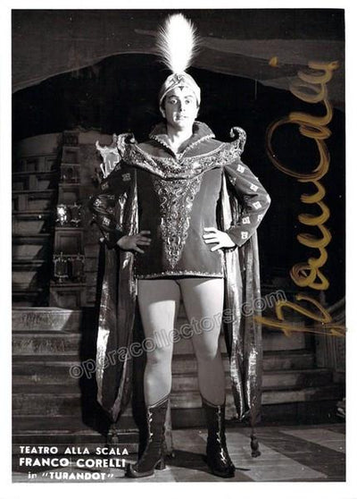 Corelli, Franco - Signed photo in Turandot