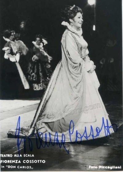 Cossotto, Fiorenza - Signed photo in Don Carlo