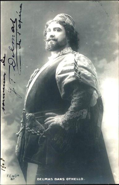 Delmas, Jean-Francois - Signed Photograph as Iago in Otello