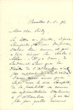 Dupont, Joseph - Autograph Letter Signed 1892