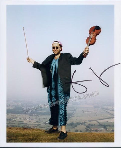 Kennedy, Nigel - Signed photo with violin