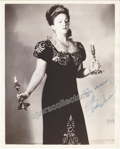 Milanov, Zinka - Signed Photo as Tosca 1954