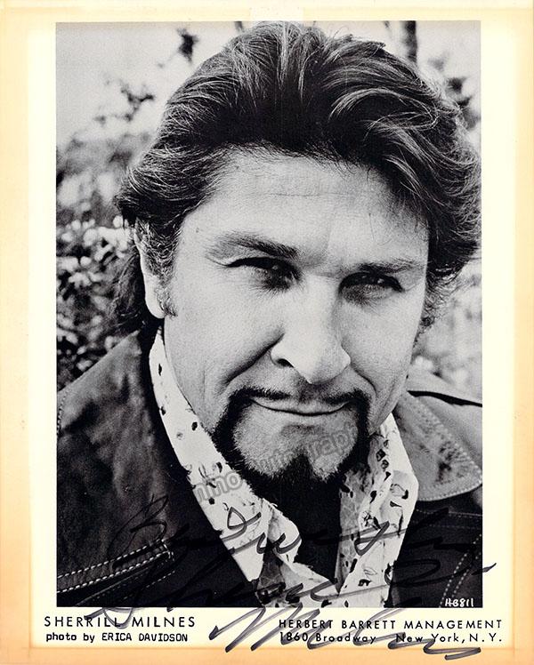 Sherrill Milnes Autographs – Tamino