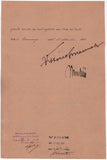 Mussolini, Benito - Emanuele III, Vittorio - Double Signed Document