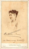 Patti, Adelina - Signed CDV 1869