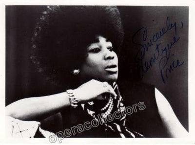 Price, Leontyne - Signed Photo Shown Young