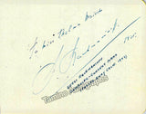 Rachmaninoff, Sergei - Signed Album Page 1935