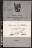 Richter, Sviatoslav - Concert Program Washington 1965