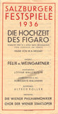 Salzburg Festival - Program Lot 1935-1938