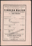 Schnabel, Artur - Berlin Program Lot 1926-1932 Bruno Walter