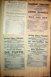 Theater - Large Program Clip Collection 1880-1925