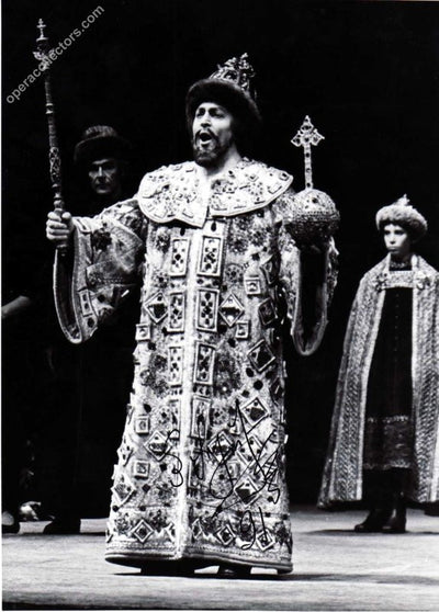 Burchuladze, Paata -  Signed Photo as Boris in Boris Godunov