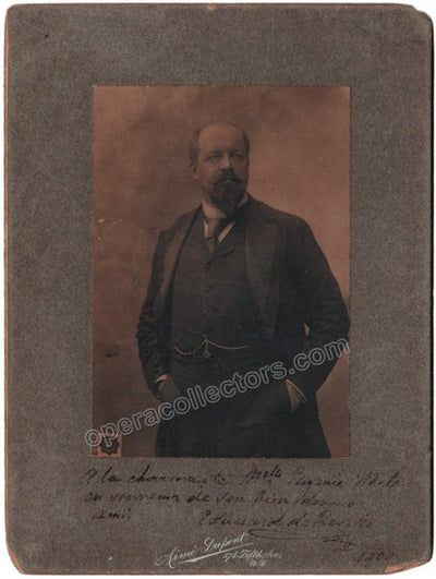 De Reszke, Edouard - Signed Cabinet Photo 1900