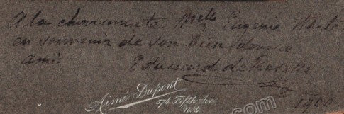 Edouard De Reszke Autograph Signed Cabinet Photo 1900 – Tamino