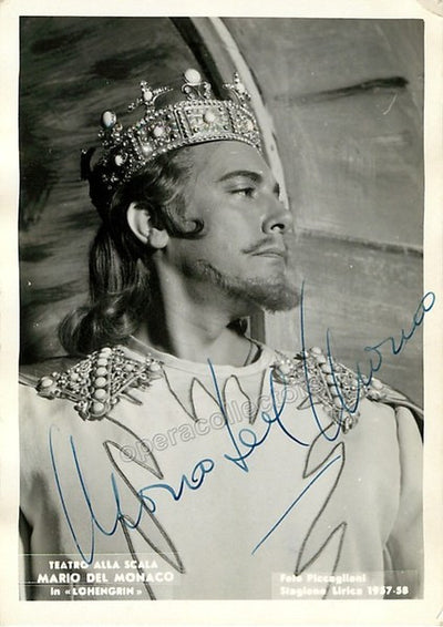 Del Monaco, Mario - Signed Photo as Lohengrin