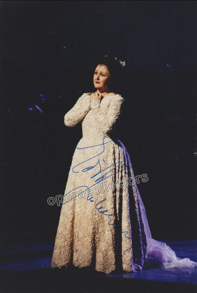 Gruberova, Edita - Signed Photo in I Puritani + Signed Cast Page