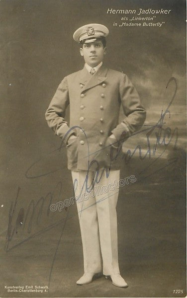 Jadlowker, Hermann - Signed Photograph in Madama Butterfly