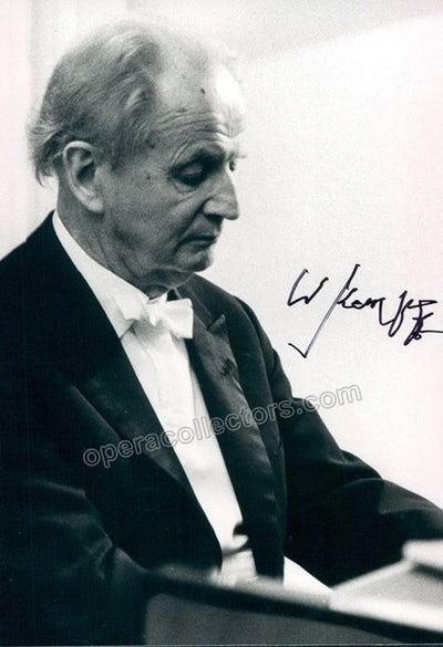 Kempff, Wilhelm - Signed photo performing