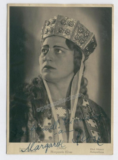 Klose, Margarete - Signed photo as Ortrud