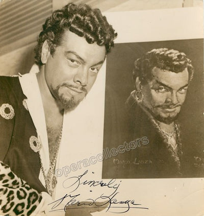 Lanza, Mario - Signed photo as Otello