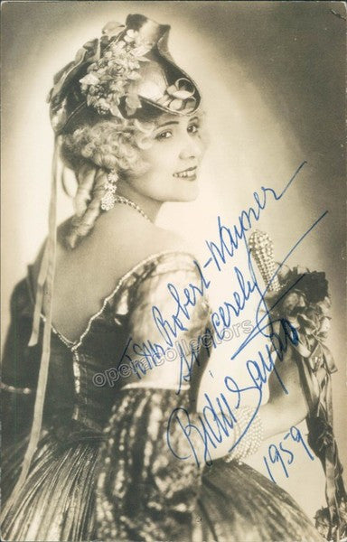 Sayao, Bidu - Signed photo in role