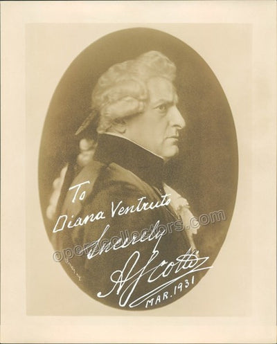 Scotti, Antonio - Signed photo as Scarpia in Tosca