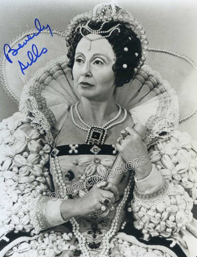 Sills, Beverly - Signed Photo shown as Maria Stuarda