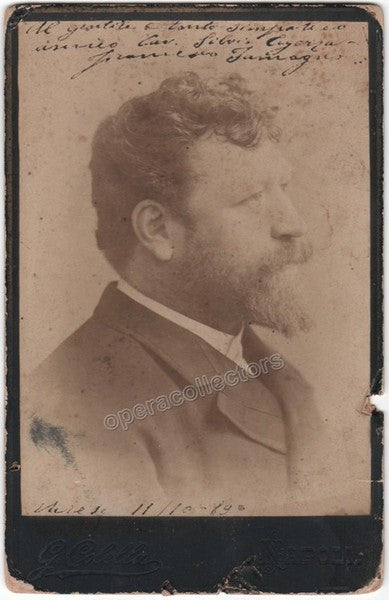 Tamagno, Francesco - Signed Cabinet Photo 1889