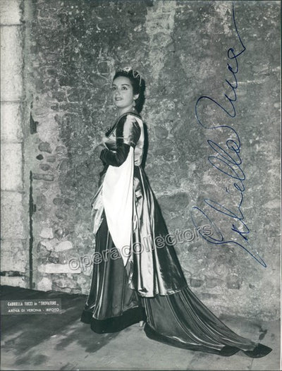 Tucci, Gabriella - Signed Photo as Leonora in Il Trovatore at Verona