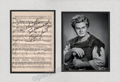 Vickers, Jon - Signed Sigmund Score with Photo